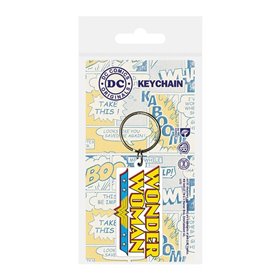 Chaveiro pirâmide dc comics logo mulher maravilha