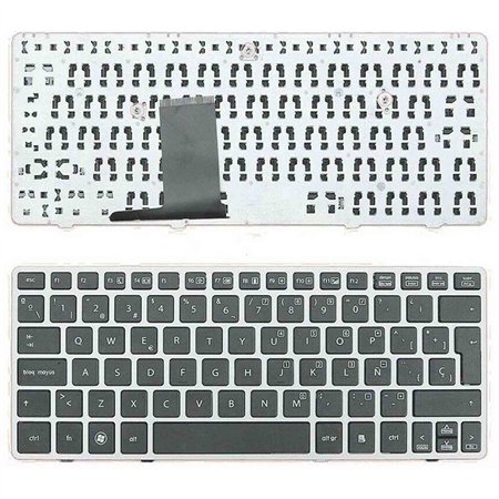 Teclado para Portatil HP EliteBook 2560P 2570P Marco Plata