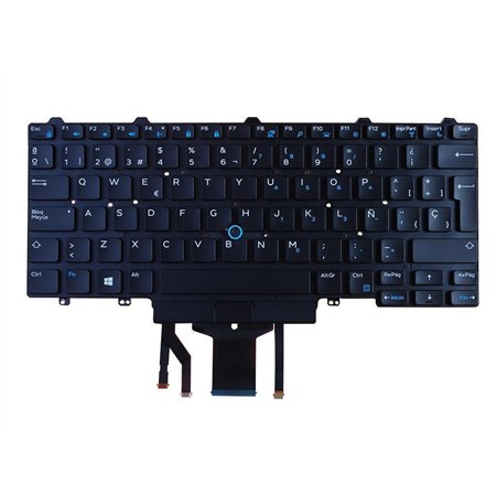 Teclado para Portatil Dell Latitude E5450 E7250 E7450 Retroiluminado e com Pointstick
