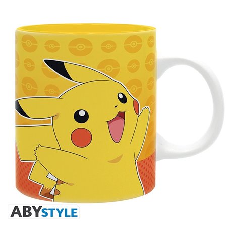 caneca pokemon abystyle - manga pikachu