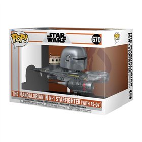 Funko Pop! Rides Mandalorian Mandalorian & N-1 Starfighter 76549