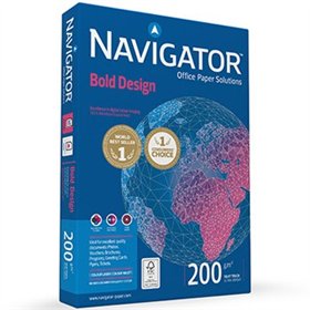 Papel 200gr Fotocopia A4 Navigator Bold Design 1x150Fls
