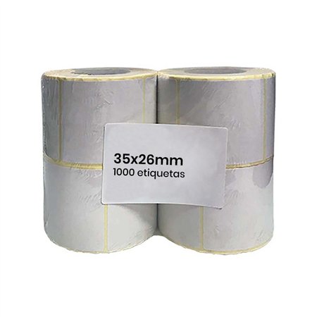 Etiquetas de Papel Térmico 35x26mm