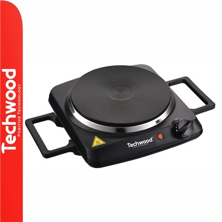 Fogão Elétrico 1 Placa 1500W Preto TECHWOOD