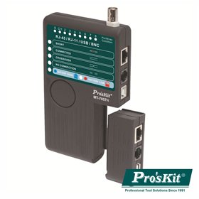 Testador de Cabos RJ45/RJ11/RJ12/USB/BNC PROSKIT