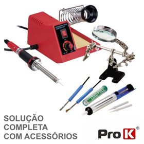 KIT ESTAÇÃO DE SOLDAR PROFISSIONAL PROK