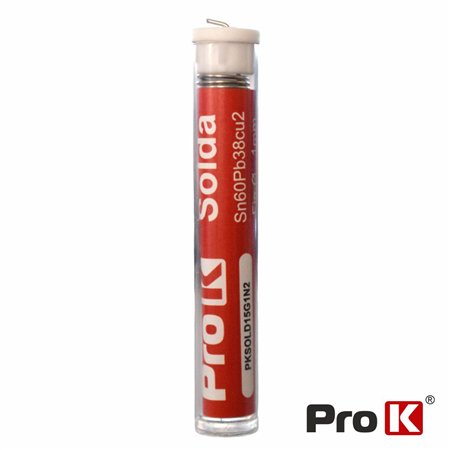 Solda 1mm Sn60Pb38Cu2 15g PROK