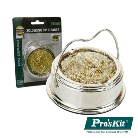 ESFREGÃO P/ LIMPEZA PONTAS FERROS SOLDAR C/ BASE PROSKIT