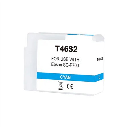 Epson T46S2 Tinteiro Cyan - Compatível
