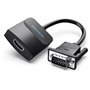 Cabo Conversor Vention ACNBB, VGA Macho - HDMI Fêmea, 15cm, Preto