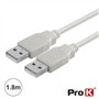 Cabo USB-A 2.0 Macho / USB-A Macho 1.8m PROK