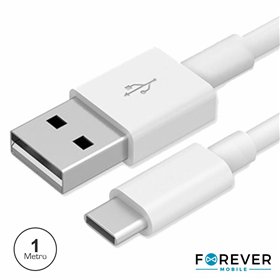 CABO USB-C 2.0 MACHO / USB-A MACHO 1M BRANCO PROK