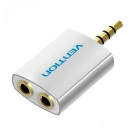 Adaptador Audio Vention BDAW0, Jack 3.5 Macho - 2x Jack 3.5 Fêmea, Branco