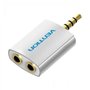 Adaptador Audio Vention BDAW0, Jack 3.5 Macho - 2x Jack 3.5 Fêmea, Branco