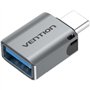 Adaptador USB 3.0 Vention CDQH0, USB Tipo-C Macho - USB Fêmea