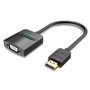 Conversor Vention 42161 HDMI Macho - VGA Fêmea - Jack 3.5 Fêmea, 15cm, Preto