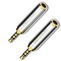 Adaptador Jack Vention VAB-S02, Jack 2.5 Macho - Jack 3.5 Fêmea, Plata