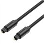 Cabo de Audio de Fibra óptica Vention BAEBH, 2m, Preto