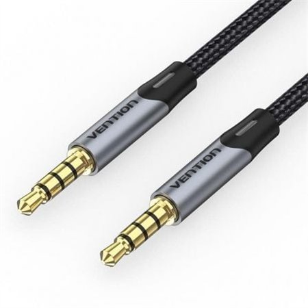 Cabo Stereo Vention BAQHD, Jack 3.5 Macho - Jack 3.5 Macho, 50cm, Cinza