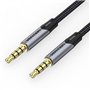 Cabo Stereo Vention BAQHF, Jack 3.5 Macho - Jack 3.5 Macho, 1m, Cinza