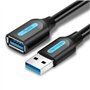 Extensão USB 3.0 Vention CBHBH, USB Macho - USB Fêmea, 5Gbps, 2m, Preto