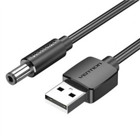 Cabo de Alimentação Vention CEYBD, USB-A Macho - DC 5.5mm Macho, 50cm, Preto