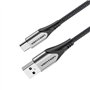 Cabo USB 2.0 Tipo-C Vention CODHG, USB Macho - USB Tipo-C Macho, Até 60W, 480Mbps, 1.5m, Cinza
