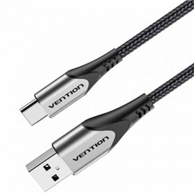 Cabo USB 2.0 Tipo-C Vention CODHH, USB Macho - USB Tipo-C Macho, Até 60W, 480Mbps, 2m, Cinza