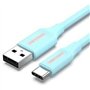 Cabo USB 2.0 Tipo-C Vention COKSH, USB Tipo-C Macho - USB Macho, Até 60W, 480Mbps, 2m, Azul