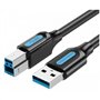 Cabo USB 3.0 Vention COOBH, USB Tipo-B Macho - USB Macho, 5Gbps, 2m, Preto