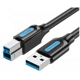 Cabo USB 3.0 Vention COOBI, USB Tipo-B Macho - USB Macho, 5Gbps, 3m, Preto