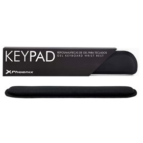 Descanso de pulso para teclado ergonômico preto