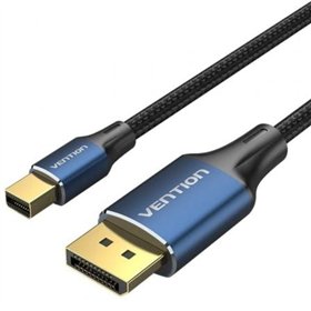 Cabo Conversor DisplayPort 1.4 8K Vention HCFLH, DisplayPort Macho - Mini DisplayPort Macho, 2m, Preto e Azul