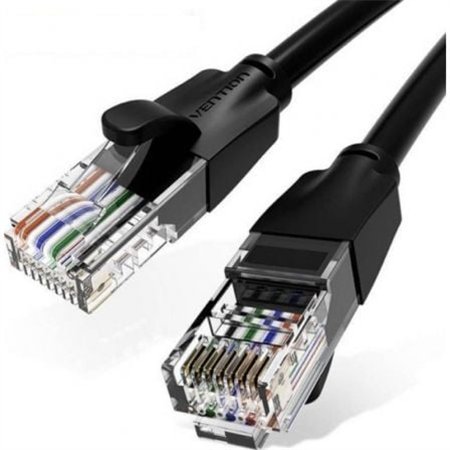Cabo de Rede RJ45 UTP Vention IBEBK Cat.6, 8m, Preto