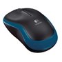 Mouse logitech m185 óptico sem fio sem fio azul 2.4ghz
