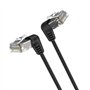 Cabo de Rede RJ45 UTP Vention IBOBF Cat.6A, 1m, Cabeza Rotatoria 360º, Preto