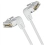 Cabo de Rede RJ45 UTP Vention IBOWF Cat.6A, 1m, Cabeza Rotatoria 360º, Branco