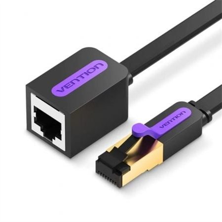 Extensão de Rede RJ45 UTP Vention ICBBI Cat.7, 3m, Preto