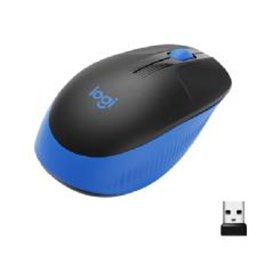Mouse mouse logitech m190 em tamanho real óptico sem fio sem fio azul