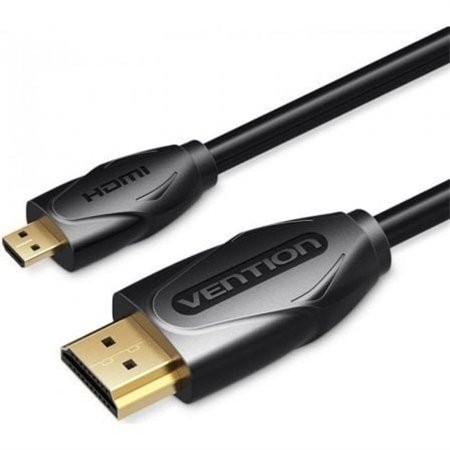 Cabo HDMI Vention VAA-D03-B100, HDMI Macho - Micro HDMI Macho, 1m, Preto