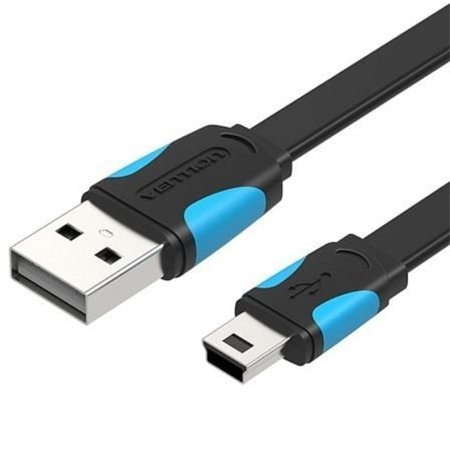 Cabo USB 2.0 Vention VAS-A14-B100, Mini USB Macho - USB Macho, Até 10W, 480Mbps, 1m, Azul e Preto