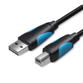 Cabo USB 2.0 Impressora Vention VAS-A16-B300, USB Tipo-B Macho - USB Macho, 480Mbps, 3m, Preto