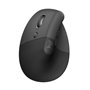 Mouse mouse vertical logitech lift para canhotos 6 botões 4000 dpi sem fio grafite sem fio
