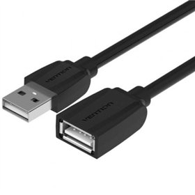 Extensão USB 2.0 Vention VAS-A44-B500, USB Macho - USB Fêmea, 5m, Preto