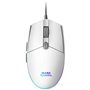 Mouse mouse mars gaming mmgw óptico usb 6 botões 3200dpi rgb branco