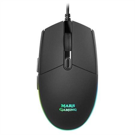 Mouse mouse mars gaming mmg óptico usb 6 botões 3200dpi rgb preto