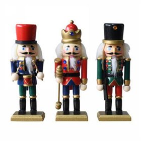 Conjunto de 3 Soldados Quebra-Nozes 15cm