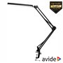 Candeeiro Secretária LED 12W USB 450Lm Preto Avide