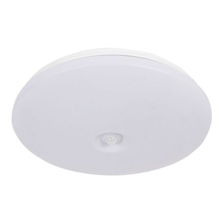 Aplique LED Redondo 2Xe27 2X60W c/ Sensor Movimento Pir