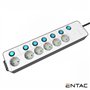 Extensão Elétrica 6X Schuko c/ Interruptores 1.5M Entac